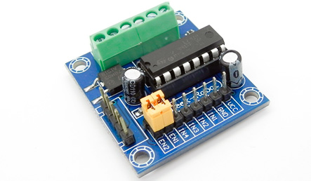 Mini Driver L293 para Motores de Paso y Motores DC - Corriente: 600 mA Pico: 1.2 Amp (L293D-PCB)