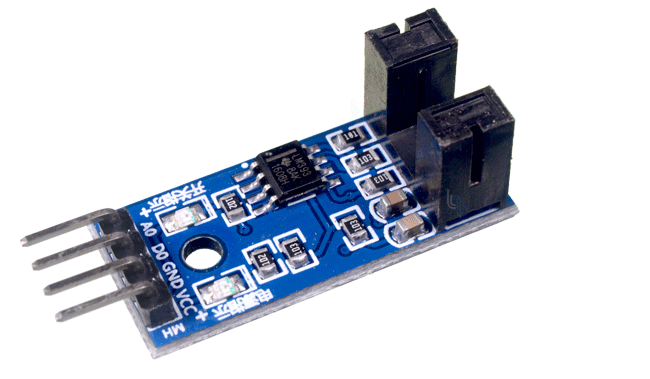 FC-03 Modulo Optico Infrarrojo con Optoacoplador Ranurado y LM393, Sensor de Velocidad 3.3V-5V (ARD-OPTO50)