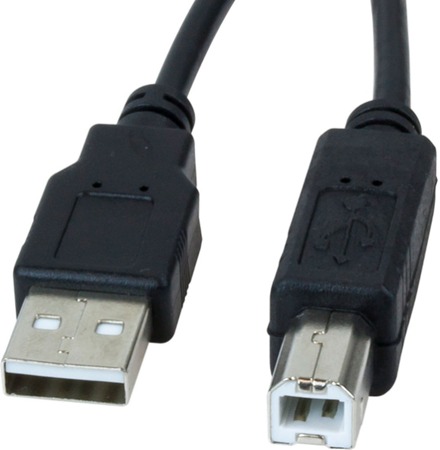 Cable USB 2.0 para Impresora A macho a B macho de 1.8 metros (USB-180AB)