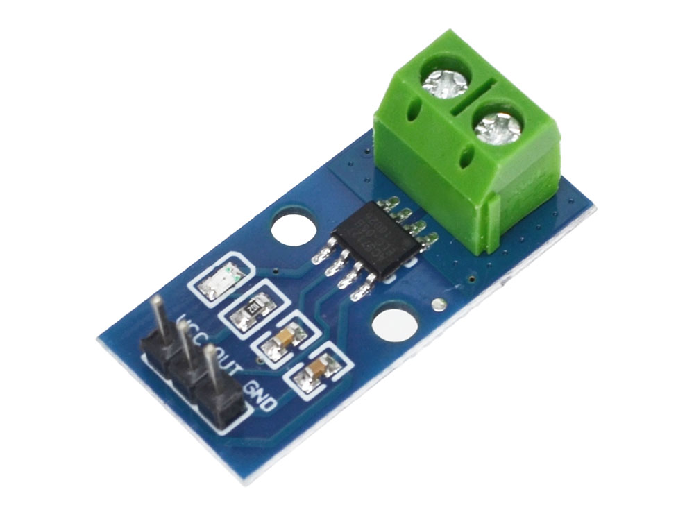 Sensor de corriente efecto Hall de 05Amp en PCB (ACS712-05PCB)