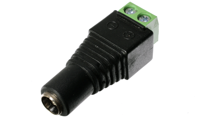 Borne de conexion a Jack DC 2.1mm x 5.5mm (DC-21J)