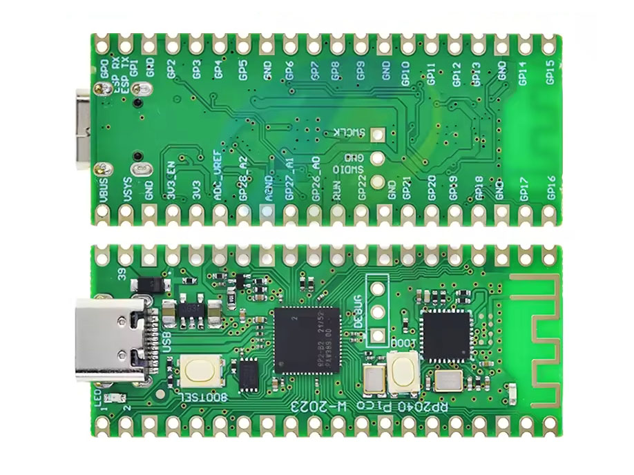 Raspberry PI Pico RP2040 modulo de desarrollo con entrada C (clon)