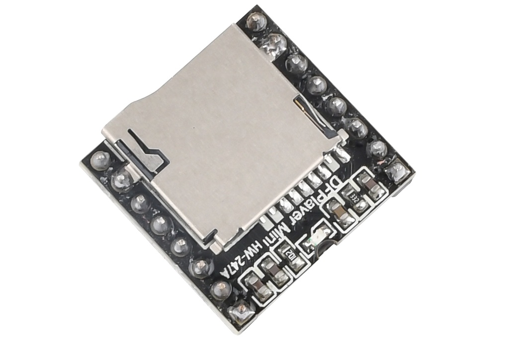 -DFPlayer-Mini reproductor MP3 DF, compatible con tarjeta TF, IO/puerto Serial (HW-247A)