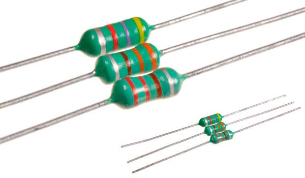 1MH Bobina AL0410 axial TH bandas de color (AL0410-102K)