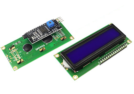 -Display Alfanumerico LCD de 2x16 Caracteres 1602A Driver HD44780 con Modulo I2C PCF8574