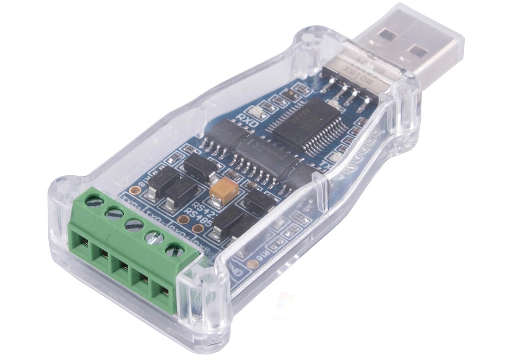 Conversor USB a RS485 y RS422. Convertidor de señal RS485 a USB. Con Salida de Conector Bornera estándar Soporta Win 10 (USB-RS422)
