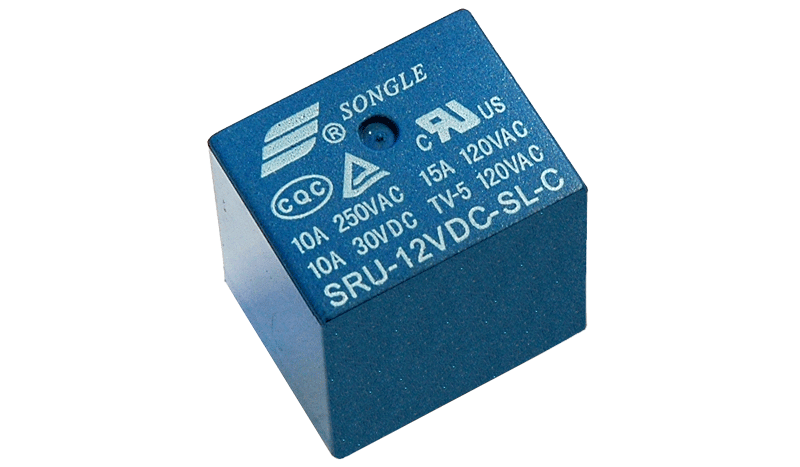 Rele de Bobina de 12 VDC 5pines SPDT 10A 250VAC (SRD-12VDC-SL-C)