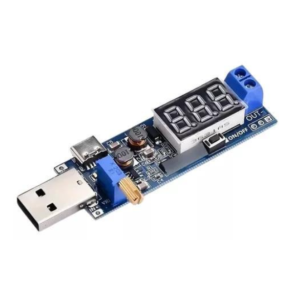 Modulo fuente de alimentacion Usb  Step Up/Down salida ajustable 1.2v-24v