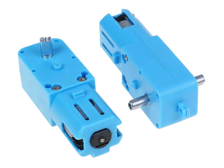 Motor Azul con engranaje de metal con reductor 180-200RPM para robotica de 3 a 6VDC (GM3-180-200)