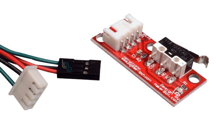 *Sensor Final de Carrera Mecánico Micro Switch con Cables de Conexion