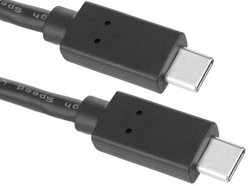 .Cable USB Tipo C a C Soporta 3 Amperios Carga Rápida Longitud 1 metro