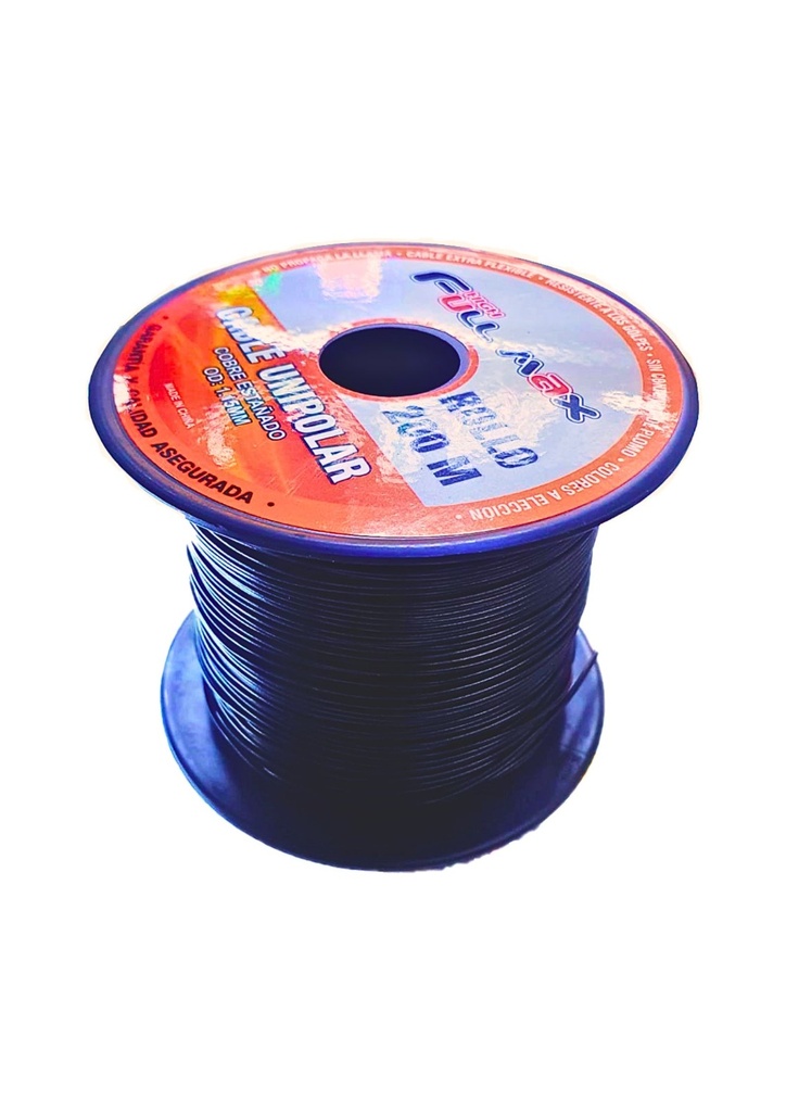 .Cable Unipolar #26 negro x metro