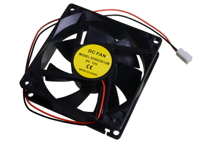 Ventilador de 12 Voltios 0.20 Amperios DC de 8x8cm x 2.5cm