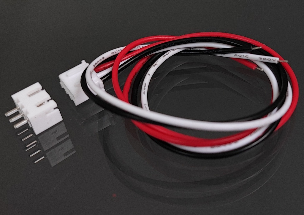 Cablecillo con Conectores JST XH 2,5 - 3 Pines Macho Largo: 15cm