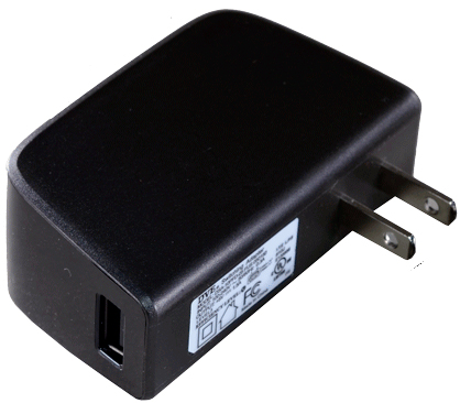 Adaptador 5V 1.5A salida USB, con cable usb a plug