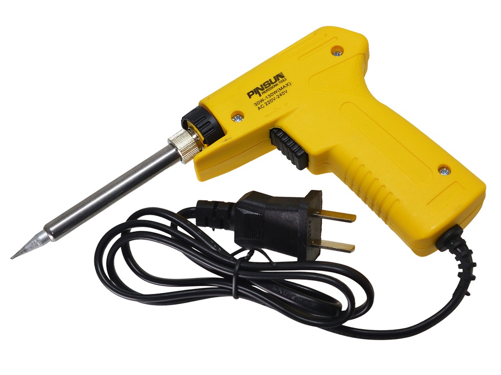 *Cautin Tipo Pistola para Soldar "PINSUN" 30-130W, Enchufe Americano