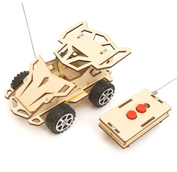 Kit carrito inalambrico, traccion en las cuatro ruedas con control remoto para armar