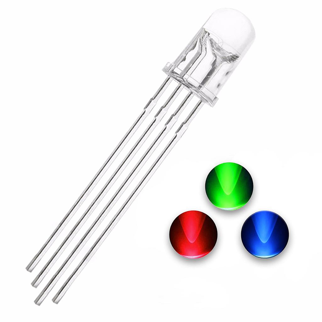 .Diodo LED Tricolor RGB 5mm 6000-12000 MCD