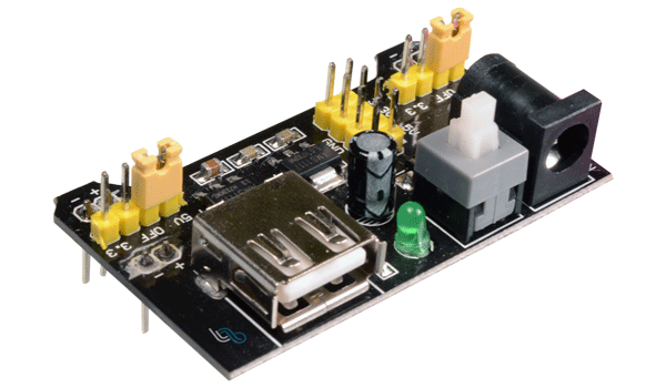 Fuente para protoboard salidas de5V y 3.3V (HW-131)