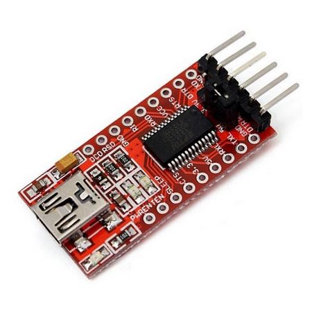 *Conversor USB Serial 3.3-5VDC FTDI FT232RL (USB-TTL232R)