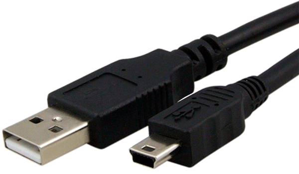 Cable mini USB a USB A de 1.80 metros (USB-Mini)