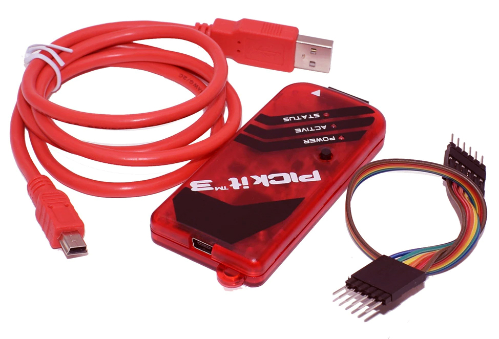 .PicKit 3  Programador de Microcontroladores PICs Circuit Debugger con Cable USB y Cablecillos