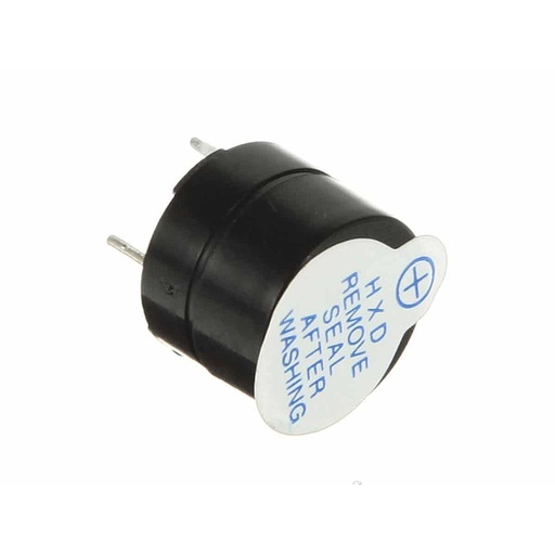[YHE12-05-ST] Buzzer Zumbador activo de 5VDC +/- 2300±300Hz Pitch 7.6mm (YHE12-05-ST)