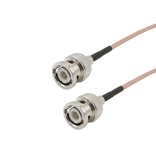 [BNC-RG316/1m] Cable RG316 Coaxial BNC a BNC para RF y Señales - Cable Pigtail BNC de 50 Ohm de 1 metro