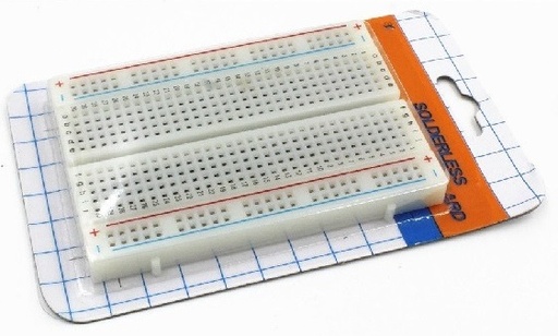 [SB-8355] Protoboard Blanco de 400 Puntos en Blister (SB-83559)