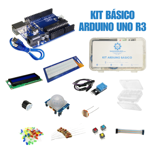 Kit de R3 Uno basico compatible con IDE Arduino para estudiantes