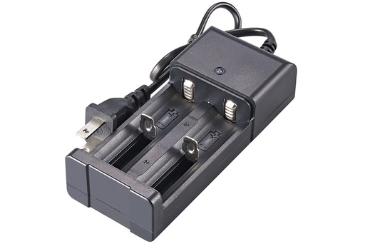 [BH18650-02] Cargador para 2 Baterias de Litio 18650 3.7V (100-240V)