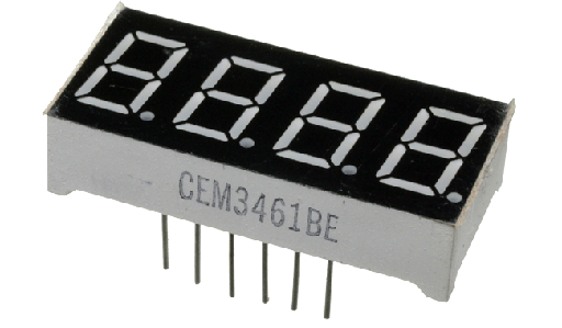 [5641AS] Display multiplexado de 4 digitos Catodo Comun 19x50mm