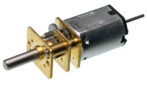 [12GA6V1000SP] Motor DC Micro Metal con Reductor 6VDC 1000RPM D19XL39 + Eje Pololu N20