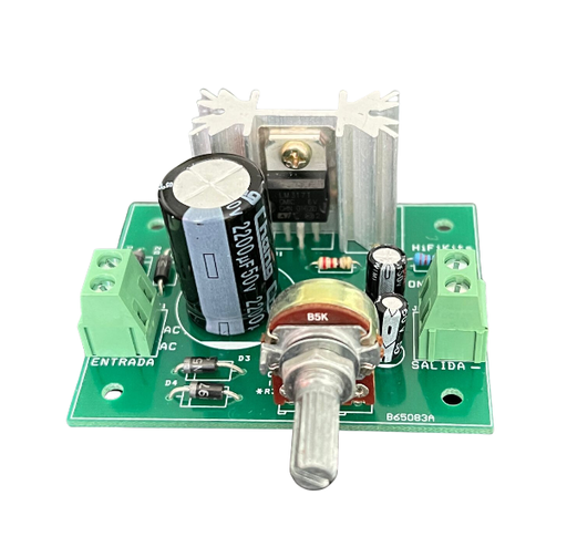 [S-35V-1.5A] *Fuente regulada con LM317 kit para armar de 1.25-35V 1.5A (S-35V-1.5A)