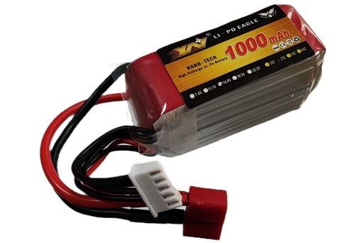 [LIPO-14V8-1000XN] Bateria Lipo-14V8-1000XN recargable XN de 4 Celdas 4S de LiPo de 1000mAh 14.8V 25C