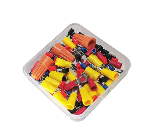 [T09K] .Kit de terminales Aislados y Protector Roscado 78pzs variados (T09K)