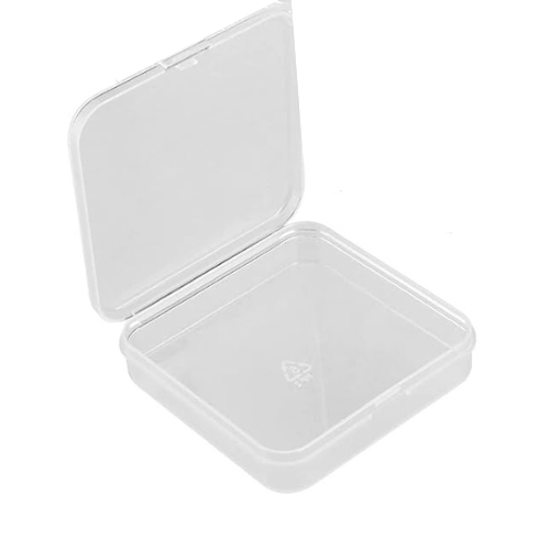 [CA-507] .Caja plastica transparente pequeña 7x7x1.5cm (CA-507)