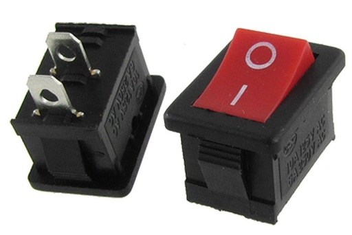 [KCD1-102R] KCD1-102 Switch Rocker ON-OFF SPST 2 pines 3A 250VAC