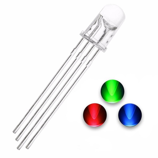 .Diodo LED Tricolor RGB 5mm 6000-12000 MCD