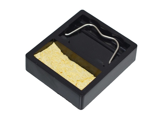 [BS-01] .Mini Soporte para Cautin y Esponja de 4x4.7cm - Base para soldador JM-010