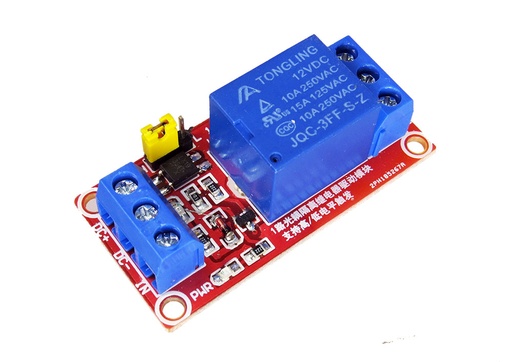[SRD12-X1PCB] HW-803 Modulo de Rele de 12VDC de un Canal. Para PICs, Arduino, MCUs.