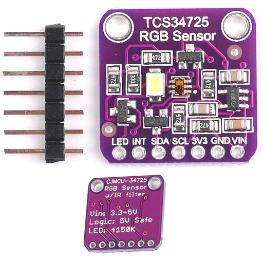 [TCS34725-CJMCU] .TCS34725 Sensor de Color RGB Modulo para Arduino CJMCU-34725