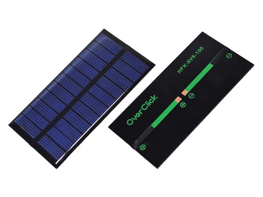 [HFK-5V5-100] Celda Solar Fotovoltaica Miniatura 5V5 100mA, Dimensiones 95x48mm