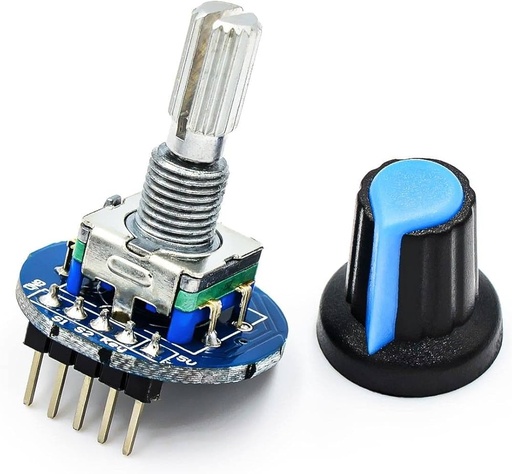 [HW-040R] Encoder Rotativo en Placa Impresa Redonda para Arduino