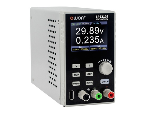[SPE3102] SPE3102 OWON Fuente de Alimentación Regulable CC 0-30V 0-10A / USB 5V 1A