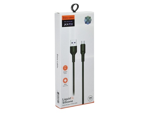 [JKX-T22] Cable de Silicona USB A a USB tipo C de 6A, Longitud 1metro con Empaque