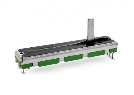 [672F-10KDx2] Potenciometro Deslizante Stereo 10Kx2 75x10x7mm Recorrido: 60mm