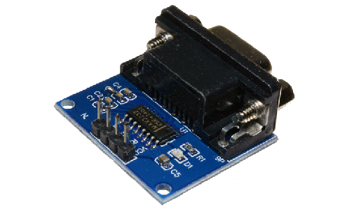 [RS232-TTL] *Adaptador RS232  a TTL con MAX232 en Placa Impresa con conector DB9 y Salida TTL Header HW-044(RS232-TTL)