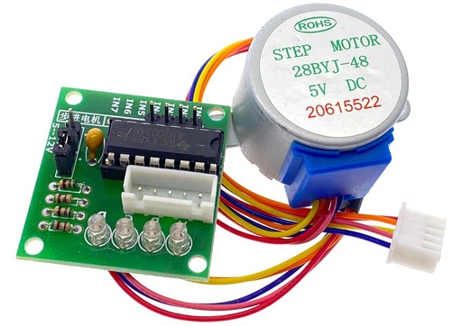 [28BYJ48-2003] *Motor de pasos 5VDC unipolar 1:64 + ULN2003 (28BYJ48-2003)
