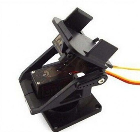 [HC-SR04-BLACK] *Bracket soporte para sensor ultrasonido y servomotor SG90